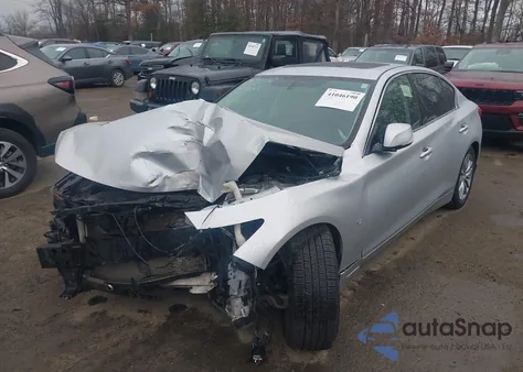 2014 Infiniti Q50 Base z USA, uszkodzony, nr VIN JN1BV7AR9EM695842